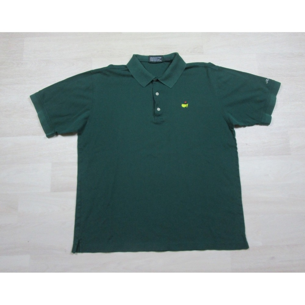 Vintage 90s Masters Collection Polo Shirt (L) Pima Cotton Augusta National